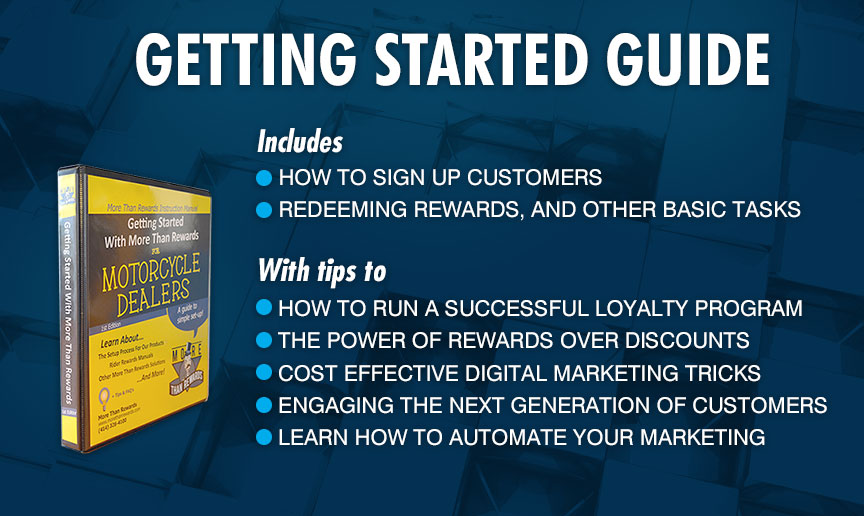 Getting Started Guide - Includes: Guides made specifically for cashiers and managers; With tips to help you get started and run a smooth rewards program